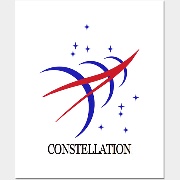 Constellation Logo Wall Art by Spacestuffplus